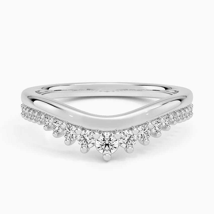 Yarım Tur 0,25 Karat Yuvarlak Kesim Laboratuvar Pırlanta Yüzük 18K - Bold Diamonds