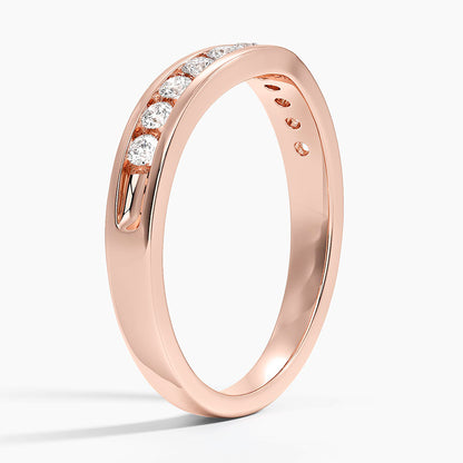 Alyans 0,25 Karat Yuvarlak Kesim Laboratuvar Pırlanta Yüzük 18K - Bold Diamonds