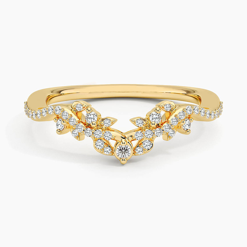 Tamamlayıcı  0,25 Karat Yuvarlak Kesim Laboratuvar Pırlanta Yüzük 18K - Bold Diamonds
