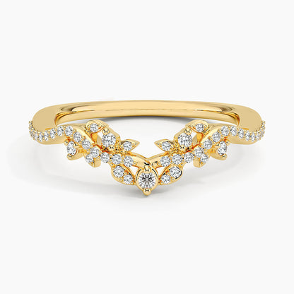 Tamamlayıcı  0,25 Karat Yuvarlak Kesim Laboratuvar Pırlanta Yüzük 18K - Bold Diamonds