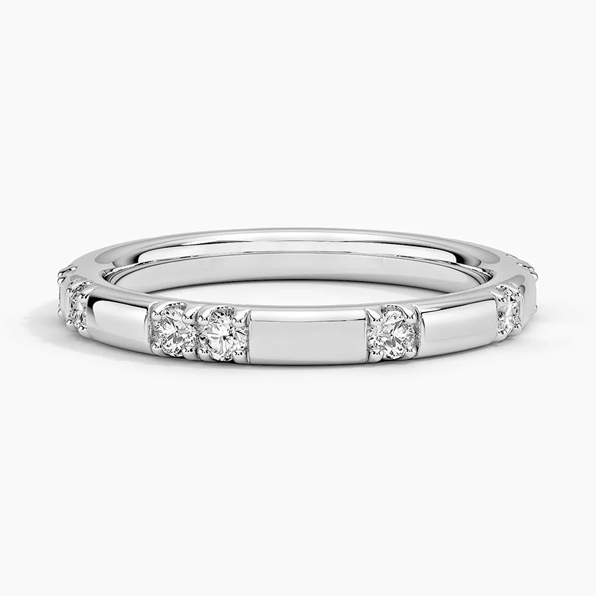 Pırlanta Alyans  0.25 Karat Yuvarlak Kesim Laboratuvar Pırlanta Yüzük 18K - Bold Diamonds