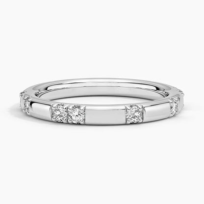 Pırlanta Alyans  0.25 Karat Yuvarlak Kesim Laboratuvar Pırlanta Yüzük 18K - Bold Diamonds