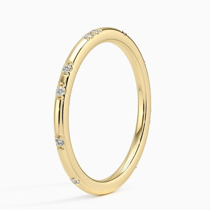 Alyans 0.25 Karat Yuvarlak Kesim Laboratuvar Pırlanta Yüzük 18K - Bold Diamonds