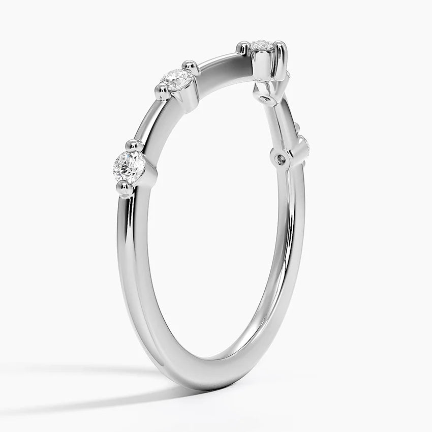 Tamamlayıcı 0,25 Karat Yuvarlak Kesim Laboratuvar Pırlanta Yüzük 18K - Bold Diamonds