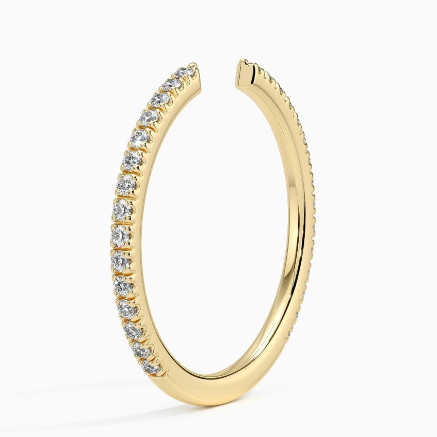 Özel Tasarım Tamamlayıcı 0.25 Karat Yuvarlak Kesim Laboratuvar Pırlanta Yüzük 18K - Bold Diamonds