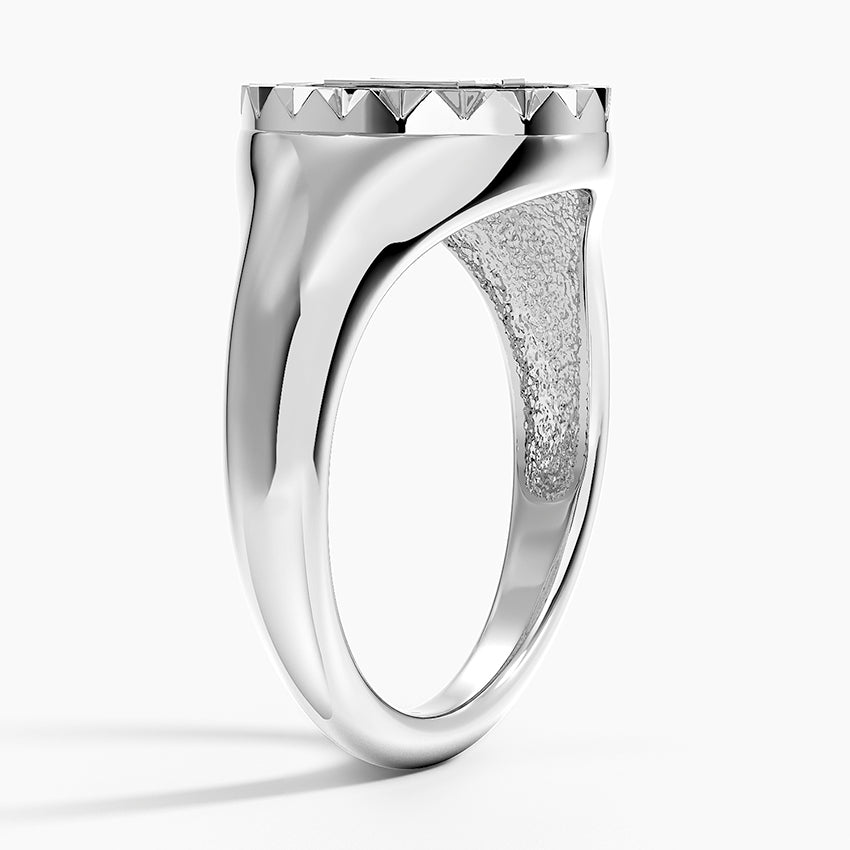 Özel Harf Varyasyonlu 0.25 Karat Laboratuvar Pırlanta Yüzük 18K - Bold Diamonds