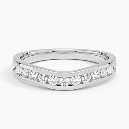 Alyans 0,25 Karat Yuvarlak Kesim Laboratuvar Pırlanta Yüzük 18K - Bold Diamonds