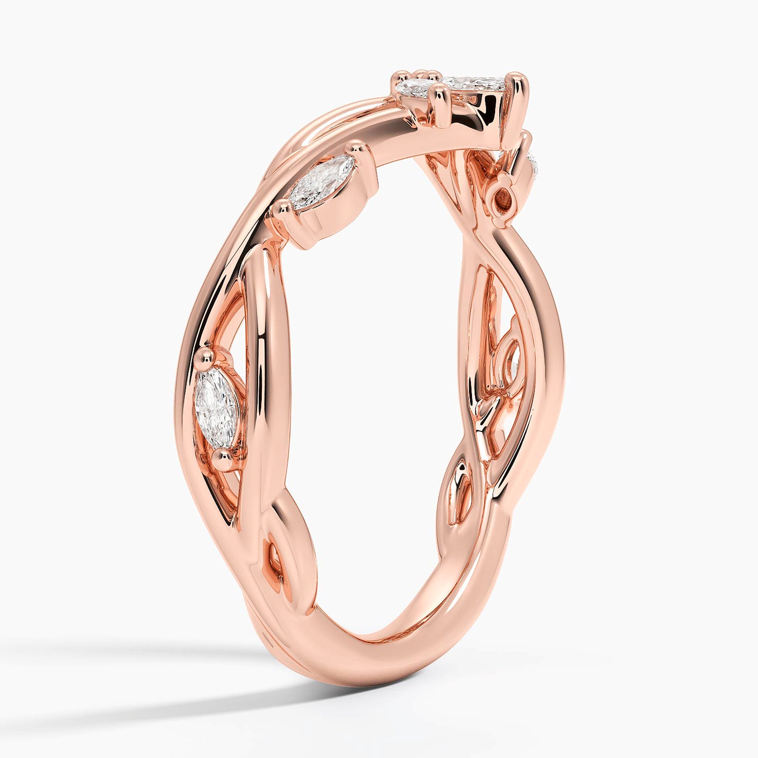 Özel Tasarım 0,25 Karat Yuvarlak Kesim Laboratuvar Pırlanta Yüzük 18K - Bold Diamonds