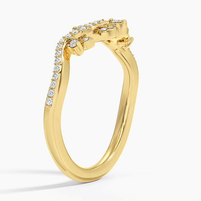 Tamamlayıcı  0,25 Karat Yuvarlak Kesim Laboratuvar Pırlanta Yüzük 18K - Bold Diamonds