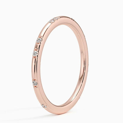 Alyans 0.25 Karat Yuvarlak Kesim Laboratuvar Pırlanta Yüzük 18K - Bold Diamonds
