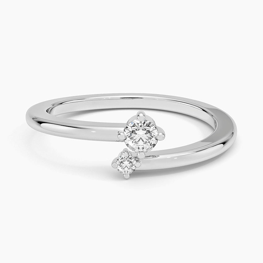Özel Tasarım Tektaş 0,25 Karat Yuvarlak Kesim Laboratuvar Pırlanta Yüzük 18K - Bold Diamonds