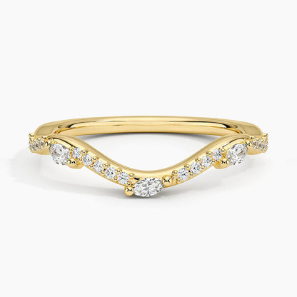 Tam Tur 0,50 Karat Yuvarlak Kesim Laboratuvar Pırlanta Yüzük 18K - Bold Diamonds