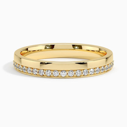 Yarım Tur 0,25 Karat Yuvarlak Kesim Laboratuvar Pırlanta Yüzük 18K - Bold Diamonds