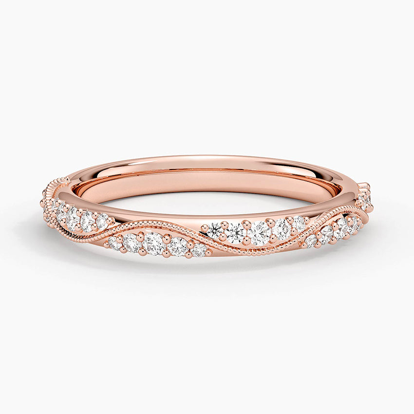 Özel Tasarım 0,25 Karat Yuvarlak Kesim Laboratuvar Pırlanta Yüzük 18K - Bold Diamonds