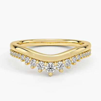 Yarım Tur 0,25 Karat Yuvarlak Kesim Laboratuvar Pırlanta Yüzük 18K - Bold Diamonds