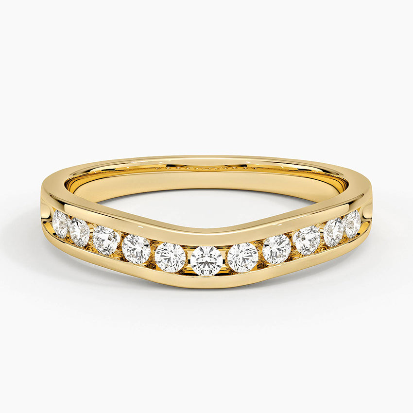 Alyans 0,25 Karat Yuvarlak Kesim Laboratuvar Pırlanta Yüzük 18K - Bold Diamonds