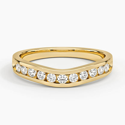Alyans 0,25 Karat Yuvarlak Kesim Laboratuvar Pırlanta Yüzük 18K - Bold Diamonds