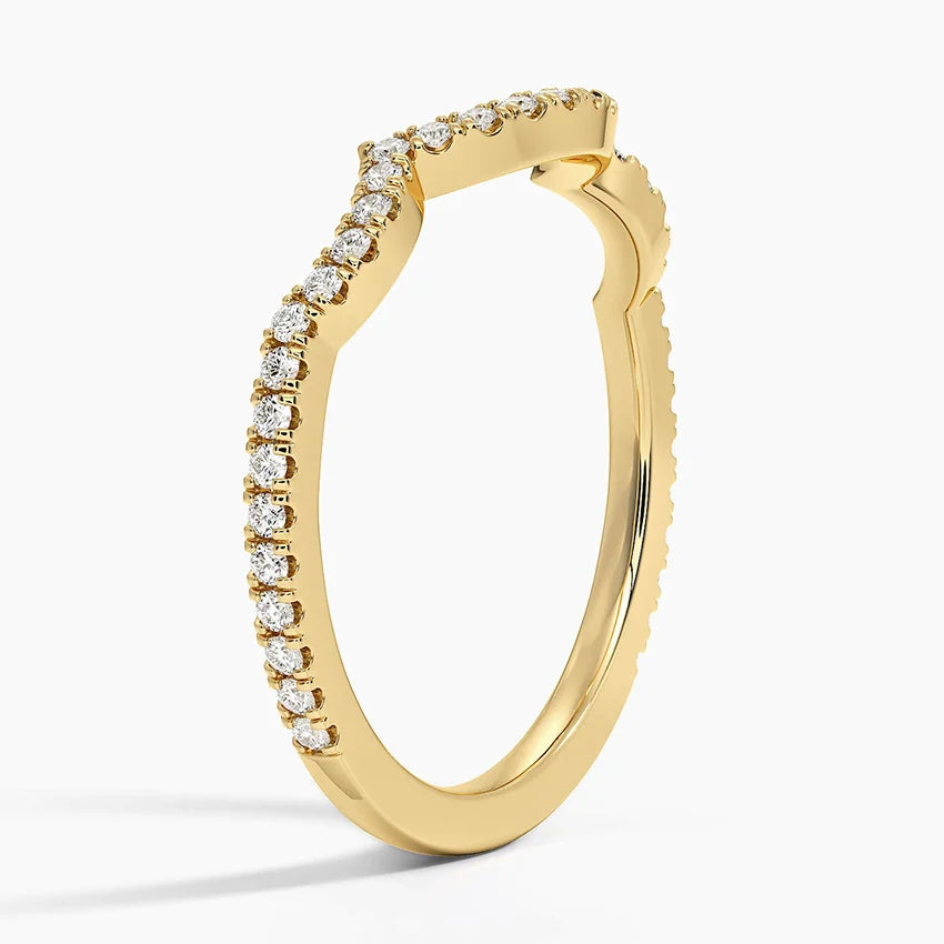 Tamamlayıcı 0,25 Karat Yuvarlak Kesim Laboratuvar Pırlanta Yüzük 18K - Bold Diamonds