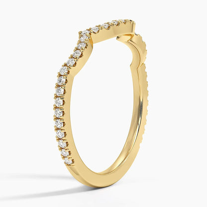 Tamamlayıcı 0,25 Karat Yuvarlak Kesim Laboratuvar Pırlanta Yüzük 18K - Bold Diamonds