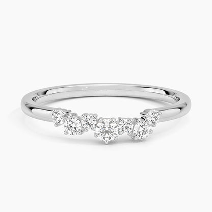 Tamamlayıcı 0,20 Karat Yuvarlak Kesim Laboratuvar Pırlanta Yüzük 18K - Bold Diamonds