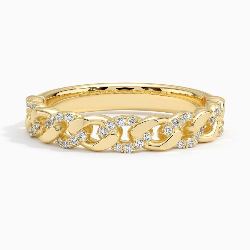 Özel Tasarım 0,25 Karat Yuvarlak Kesim Laboratuvar Pırlanta Yüzük 18K - Bold Diamonds
