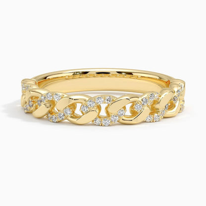 Özel Tasarım 0,25 Karat Yuvarlak Kesim Laboratuvar Pırlanta Yüzük 18K - Bold Diamonds