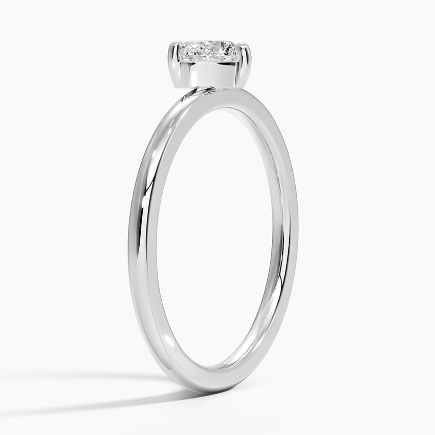 Tektaş 0.40 Karat Kalp Kesim Laboratuvar Pırlanta Yüzük 18K - Bold Diamonds