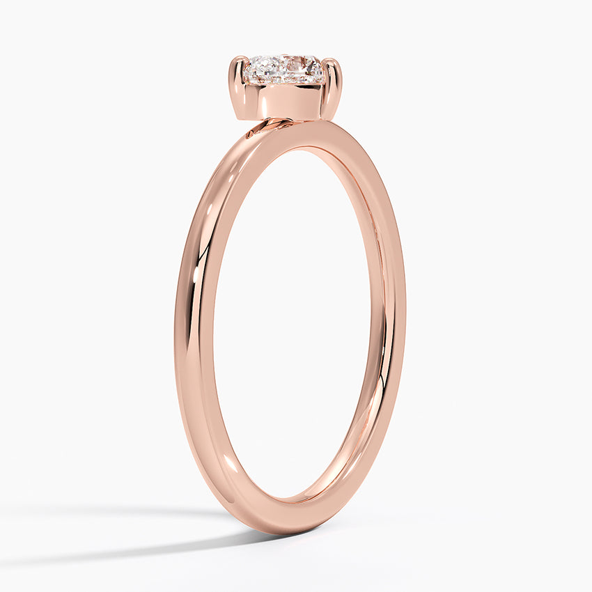 Tektaş 0.40 Karat Kalp Kesim Laboratuvar Pırlanta Yüzük 18K - Bold Diamonds