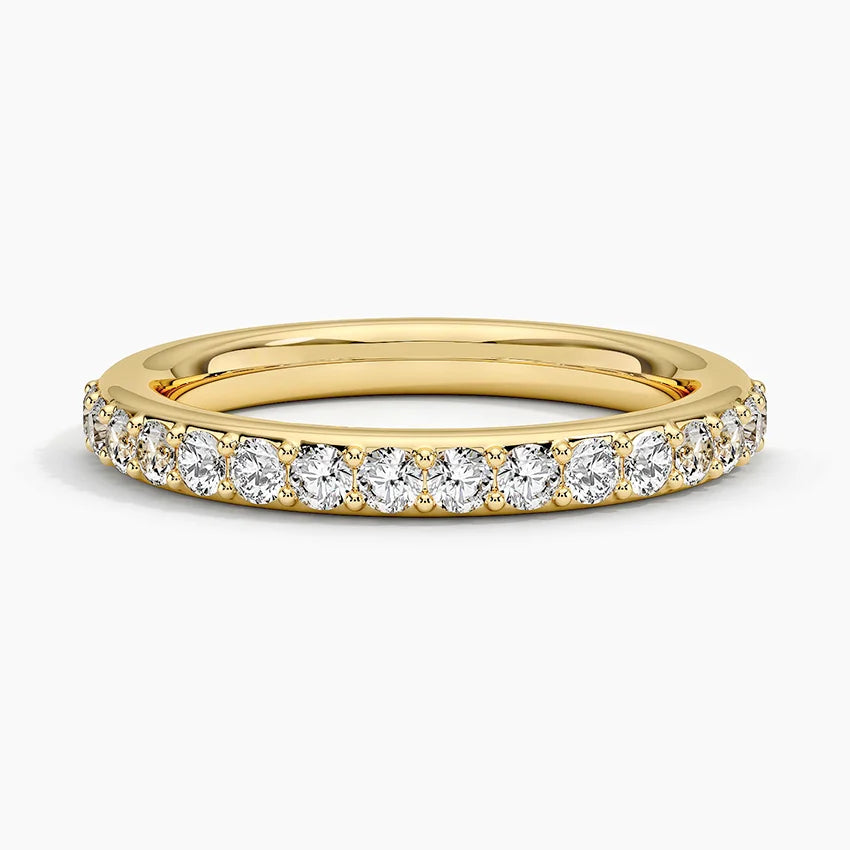 Yarım Tur 0.50 Karat Yuvarlak Kesim Laboratuvar Pırlanta Yüzük 18K - Bold Diamonds