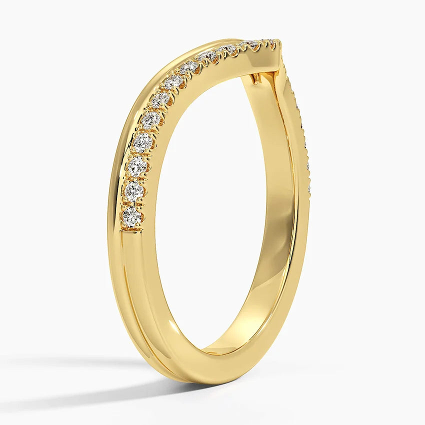 Tamamlayıcı 0,50 Karat Yuvarlak Kesim Laboratuvar Pırlanta Yüzük 18K - Bold Diamonds