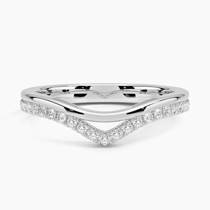 Tamamlayıcı 0,50 Karat Yuvarlak Kesim Laboratuvar Pırlanta Yüzük 18K - Bold Diamonds