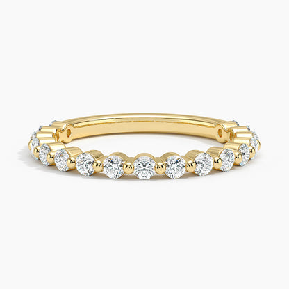 Tam Tur 0,50 Karat Yuvarlak Kesim Laboratuvar Pırlanta Yüzük 18K - Bold Diamonds