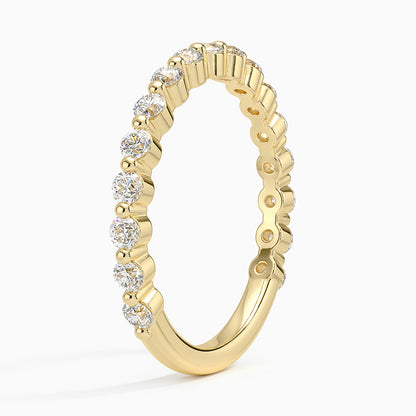 Tam Tur 0,50 Karat Yuvarlak Kesim Laboratuvar Pırlanta Yüzük 18K - Bold Diamonds