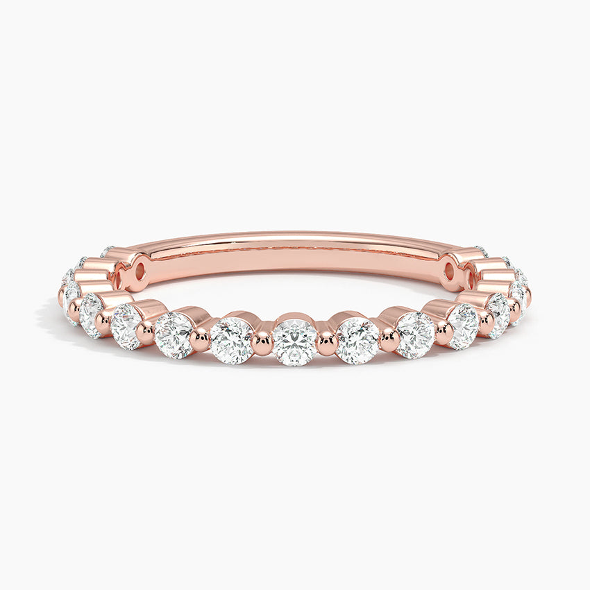 Tam Tur 0,50 Karat Yuvarlak Kesim Laboratuvar Pırlanta Yüzük 18K - Bold Diamonds