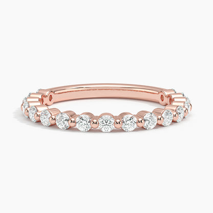 Tam Tur 0,50 Karat Yuvarlak Kesim Laboratuvar Pırlanta Yüzük 18K - Bold Diamonds