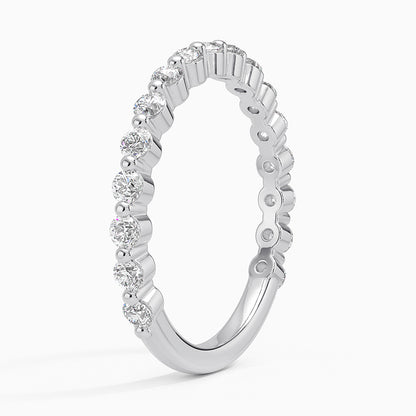 Tam Tur 0,50 Karat Yuvarlak Kesim Laboratuvar Pırlanta Yüzük 18K - Bold Diamonds