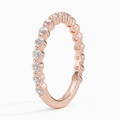 Tam Tur 0,50 Karat Yuvarlak Kesim Laboratuvar Pırlanta Yüzük 18K - Bold Diamonds
