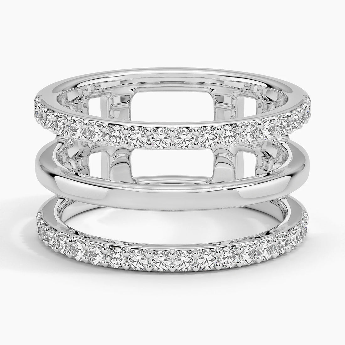 Alyans 0,50 Karat Yuvarlak Kesim Laboratuvar Pırlanta Yüzük 18K - Bold Diamonds