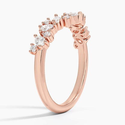 Tamamlayıcı 0,50 Karat Damla Kesim Laboratuvar Pırlanta Yüzük 18K - Bold Diamonds