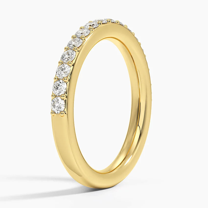Yarım Tur 0.50 Karat Yuvarlak Kesim Laboratuvar Pırlanta Yüzük 18K - Bold Diamonds