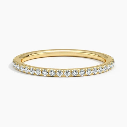 Tam Tur Yüzük 0.50 Karat Yuvarlak Kesim Laboratuvar Pırlanta Yüzük 18K - Bold Diamonds