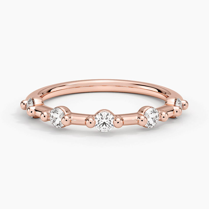 Pırlanta Alyans 0.50 Karat Yuvarlak Kesim Laboratuvar Pırlanta Yüzük 18K - Bold Diamonds