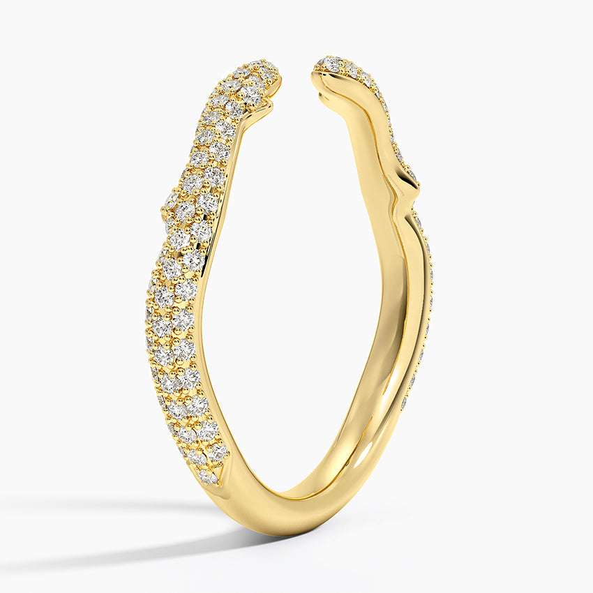 Tamamlayıcı 0,50 Karat Yuvarlak Kesim Laboratuvar Pırlanta Yüzük 18K - Bold Diamonds