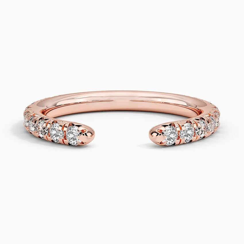Tamamlayıcı 0.50 Karat Yuvarlak Kesim Laboratuvar Pırlanta Yüzük 18K - Bold Diamonds