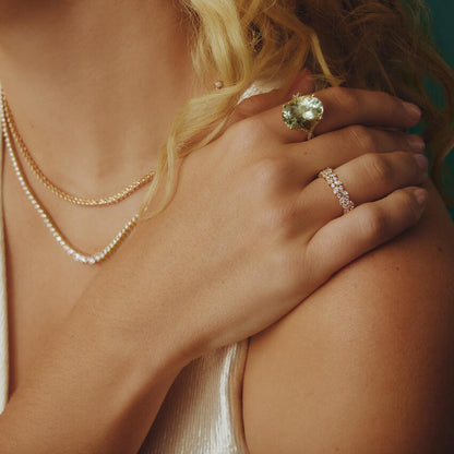 Tam Tur 0,50 Karat Yuvarlak Kesim Laboratuvar Pırlanta Yüzük 18K - Bold Diamonds