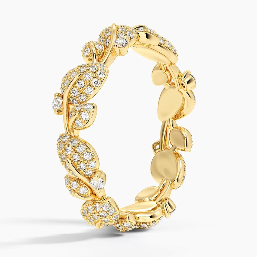 Özel Tasarım 0,50 Karat Yuvarlak Kesim Laboratuvar Pırlanta Yüzük 18K - Bold Diamonds