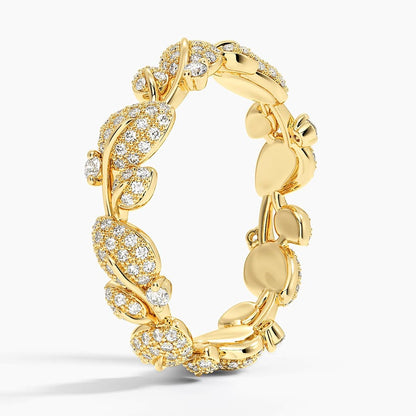 Özel Tasarım 0,50 Karat Yuvarlak Kesim Laboratuvar Pırlanta Yüzük 18K - Bold Diamonds