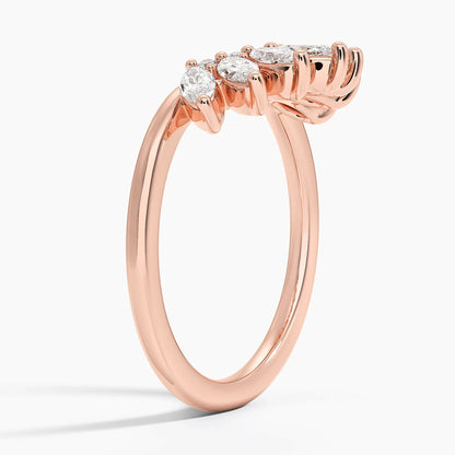 Tamamlayıcı 0,50 Karat Yuvarlak Kesim Laboratuvar Pırlanta Yüzük 18K - Bold Diamonds