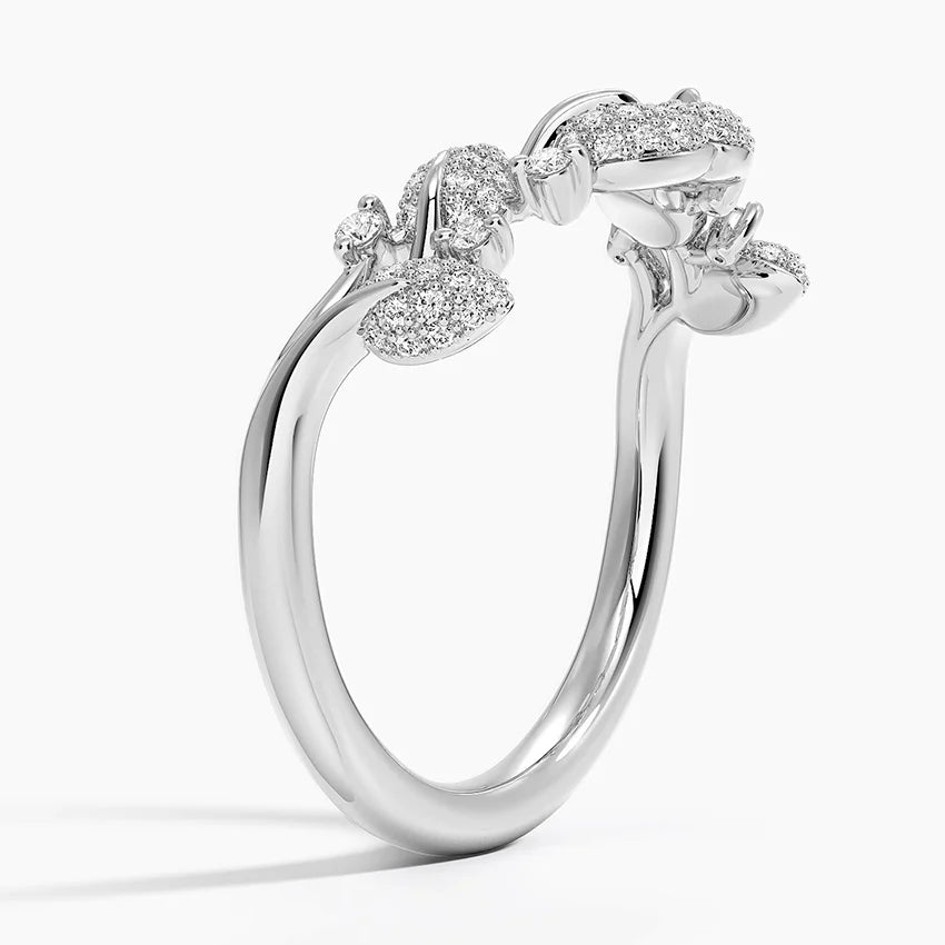 Tamamlayıcı 0,50 Karat Yuvarlak Kesim Laboratuvar Pırlanta Yüzük 18K - Bold Diamonds
