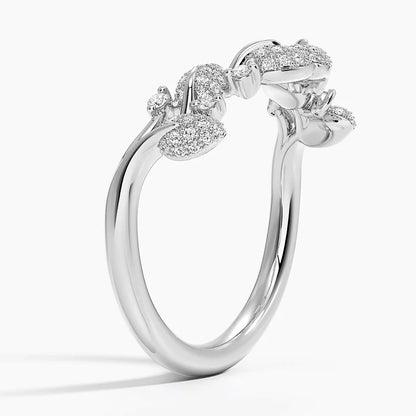 Tamamlayıcı 0,50 Karat Yuvarlak Kesim Laboratuvar Pırlanta Yüzük 18K - Bold Diamonds